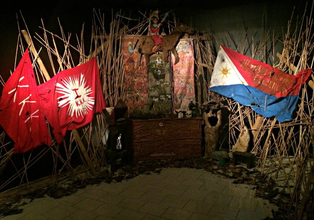 "Pasyon at Rebolusyon" (Passion and Revolution). A remount of the 1983 installation by Santiagop Bose from the Bose Family collection.